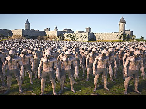 1,000,000 (1M) ZOMBIES  vs 1,000 Redcoat Soldiers - Ultimate Epic Battle Simulator 2 | UEBS 2