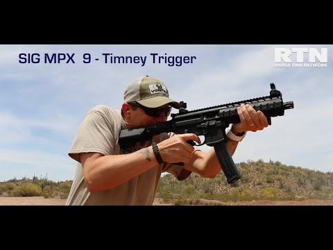 SIG MPX 9 - Timney AR Trigger Test