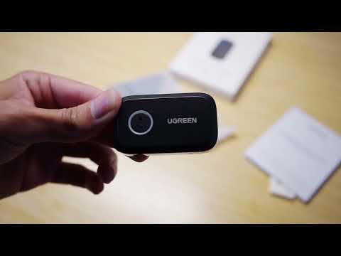 Bluetooth-ресивер Ugreen CM596 Bluetooth 5.3 AUX 3.5 мм с микрофоном 15 ч черный - фото 3 - id-p2152540155