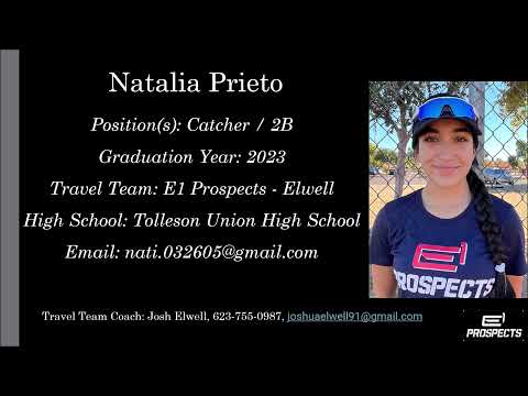 Natalia Prieto Softball Skills Video - 2023 Catcher 2B