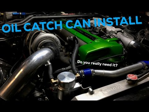 DO YOU REALLY NEED IT? | Oil catch can install on 2JZ 240sx Drift Car.