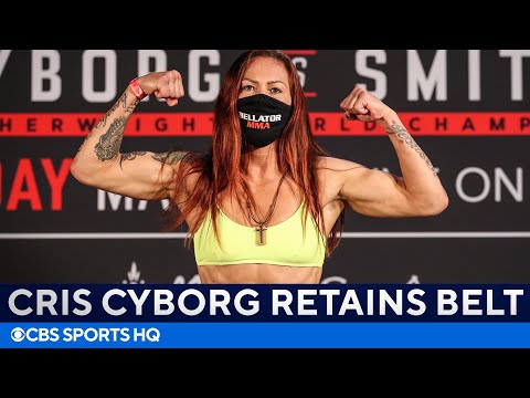 Cris Cyborg Defends Title vs Leslie Smith | Bellator 259 Highlights & Recap | CBS Sports HQ