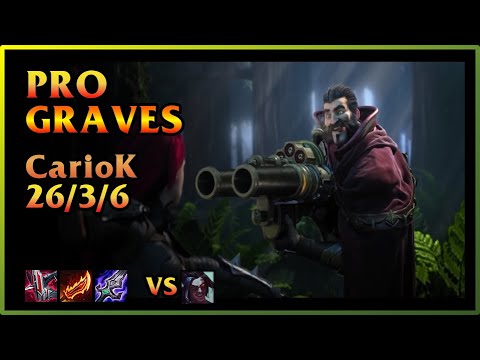 PRO Graves Replay paiN Gaming [CarioK/paiN caca1] | KDA 26/3/6 JNG (BR)