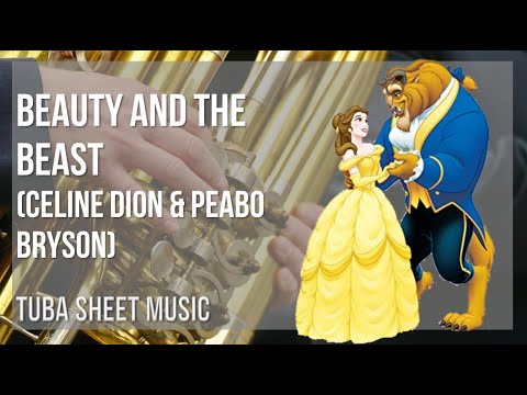 Tuba Sheet Music: How to play Beauty And The Beast by Celine Dion & Peabo Bryson