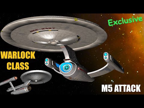 4K NEW Warlock Class VS M5 COMPUTER - Exclusive First Look - Star Trek Starship Battles