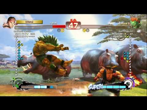 Michael Tan (Ryu) vs BegetaminB (Blanka) - AE2012 Endless Matches *720p HD*
