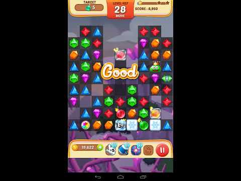 Jewel Match King Level 457 - Walkthrough ( No Booster )