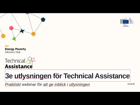 Webbinarium | Utlysning för lokala project om energifattigdom