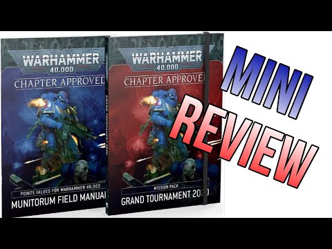 Munitorum Field Manual / Grand Tournament 2020 Review.  Chapter Approved & Mission Pack