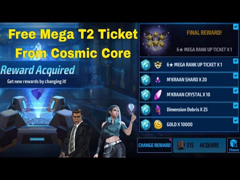 Free Mega T2 Ticket From Cosmic Core August 2023 And Special Tips - Marvel Future Fight