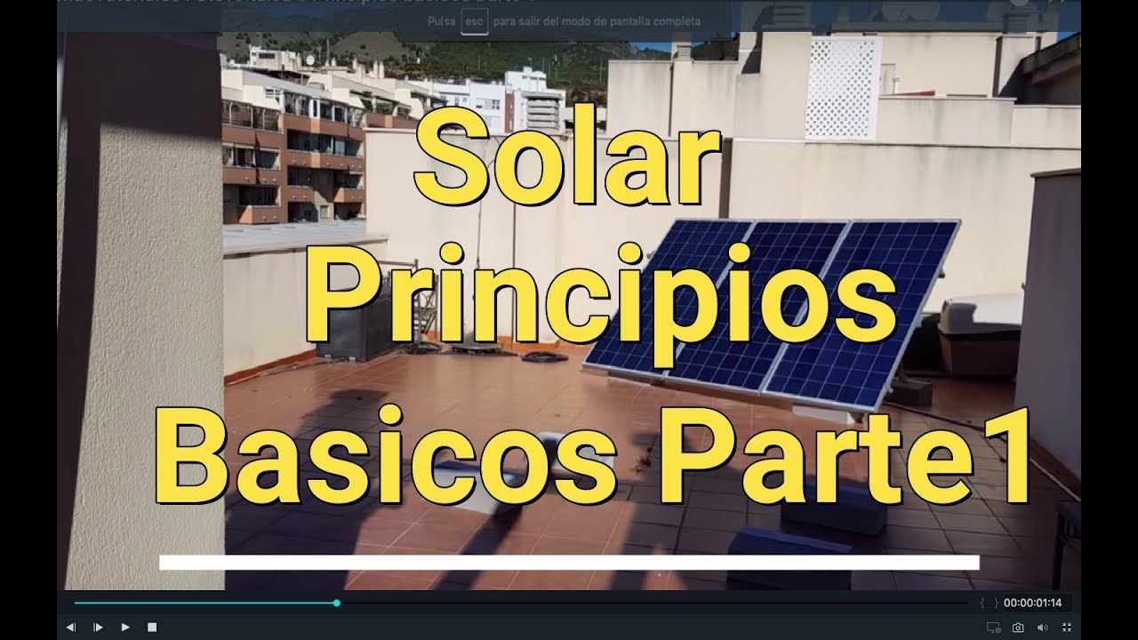 MacTutoriales Fotovoltaica🌞Principios básicos parte 1/2