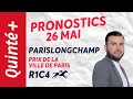 PRONOSTICS QUINTÉ+ 26 MAI 2024 - PARISLONGCHAMP (R1C4) | Faites le papier avec Maxime Bourrat