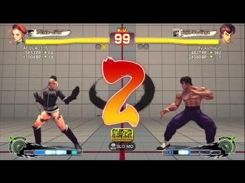Acqua (Cammy) vs Ryukichikun (Fei Long) - SSFIV AE 2012 Match