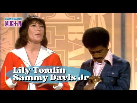 Lily Tomlin and Sammy Davis Jr | Lily welcomes Sammy Davis Jr | Rowan & Martin's Laugh-In