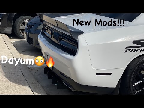 Dodge Challenger Diffuser Installed On My Car! I Got The Right Wickerbill!