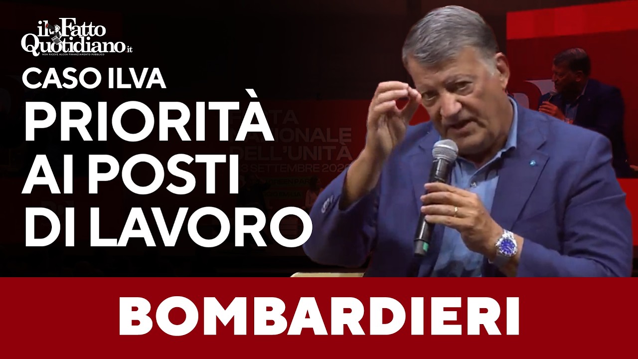 Bombardieri sull’Ilva: “È chiusa, da 15 anni manca una politica industriale”
