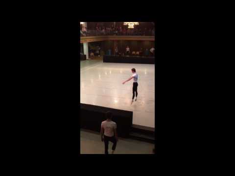 Max Follmer rehearsing at Prix de Lausanne