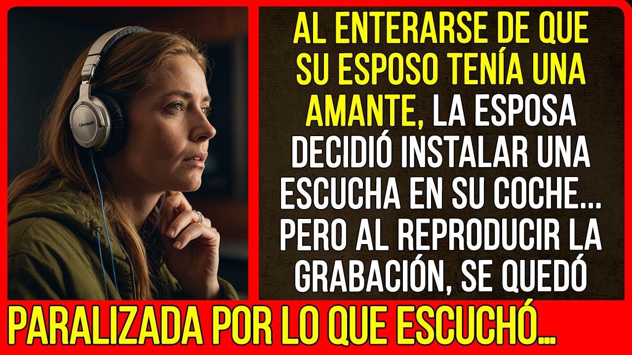 Al enterarse de que su esposo tenía una amante, la esposa decidió instalar una escucha en su coche…