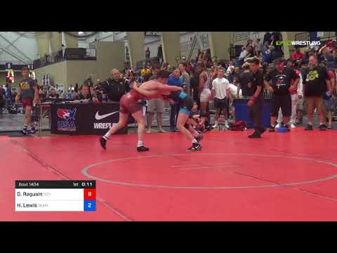 2018 UWW Cadet And U23 Nationals/UWW Cadet Greco-Roman 55 RR Rnd 1 - Dylan Ragusin (izzy) Vs. Hunt