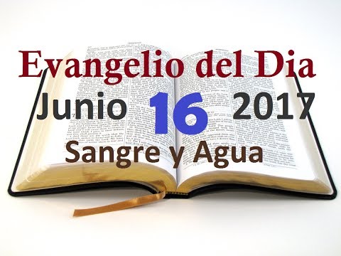 Evangelio del Dia- Viernes 16 Junio 2017- Sangre y Agua