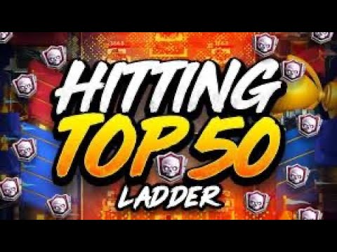 Hitting Top 50 Ladder! 2.6 Hog! -Clash Royale