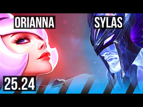 ORIANNA vs SYLAS (MID) | 45K damage | KR Master | 25.24