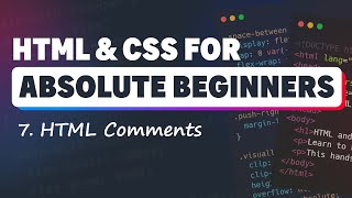 HTML ו-CSS למתחילים מוחלטים: תגובות HTML