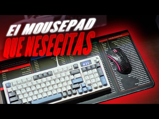 Vídeo relacionado con Alfombrilla para ratón Atajos Español, 210 * 260 mm Alfombrilla para ratón con atajos de Excel, Alfombrilla para Teclado de PC Office y Hojas de cálculo | Antideslizante, Bordes cosidos