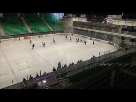 U-20 EBYSL 4.2.2017 HK Olimpija - Okanagan 3:4, Zadetka Jureta Rusa in Marka Severja