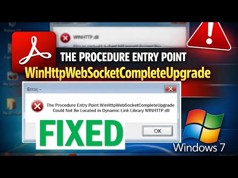 How To Fix Winhttpwebsocketcompleteupgrade Procedure Entry Point Error In 2026