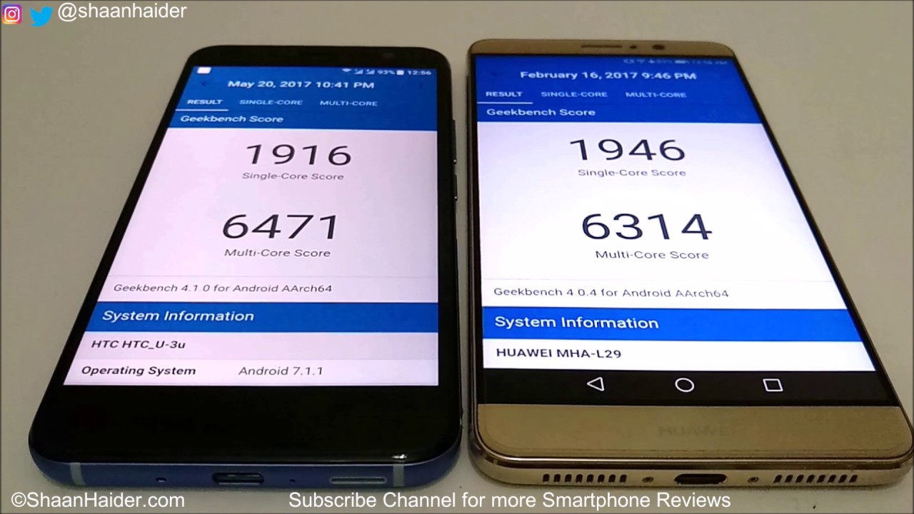 HTC U11 vs Huawei Mate 9 - BENCHMARK COMPARISON