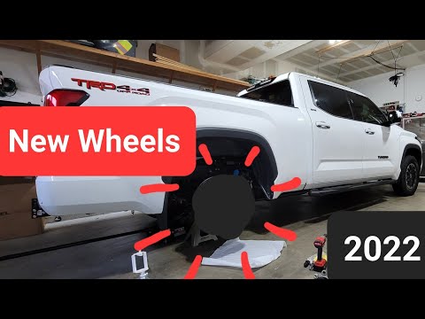 Test fitting new wheels on my 2022 Toyota Tundra - Unboxing KMC GRS 549