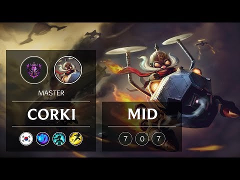 Corki Mid vs Galio - KR Master Patch 9.2