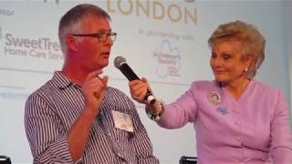 Peter Berry speaking to Angela Rippon, Alzheimer's Show June 2017