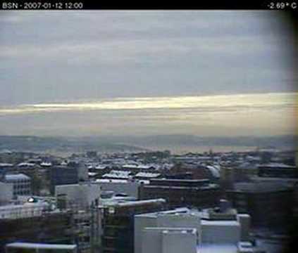 Timelapse of Oslo 2007-01-12