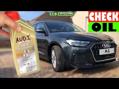 How to check engine oil on Audi A1 Sportback