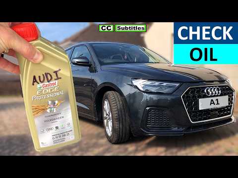 How to check engine oil on Audi A1 Sportback