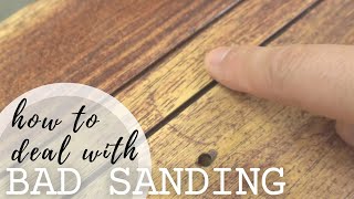 HOW TO AVOID SANDER SWIRL MARKS when refinishing furniture