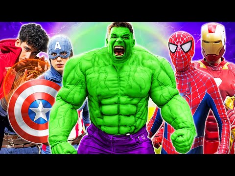 Zombie Hulk VS Superheroes!