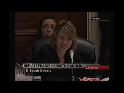 Unintentional ASMR   Stephanie Herseth Sandlin 3   Relaxing Voice   Congressional Hearing Excerpts