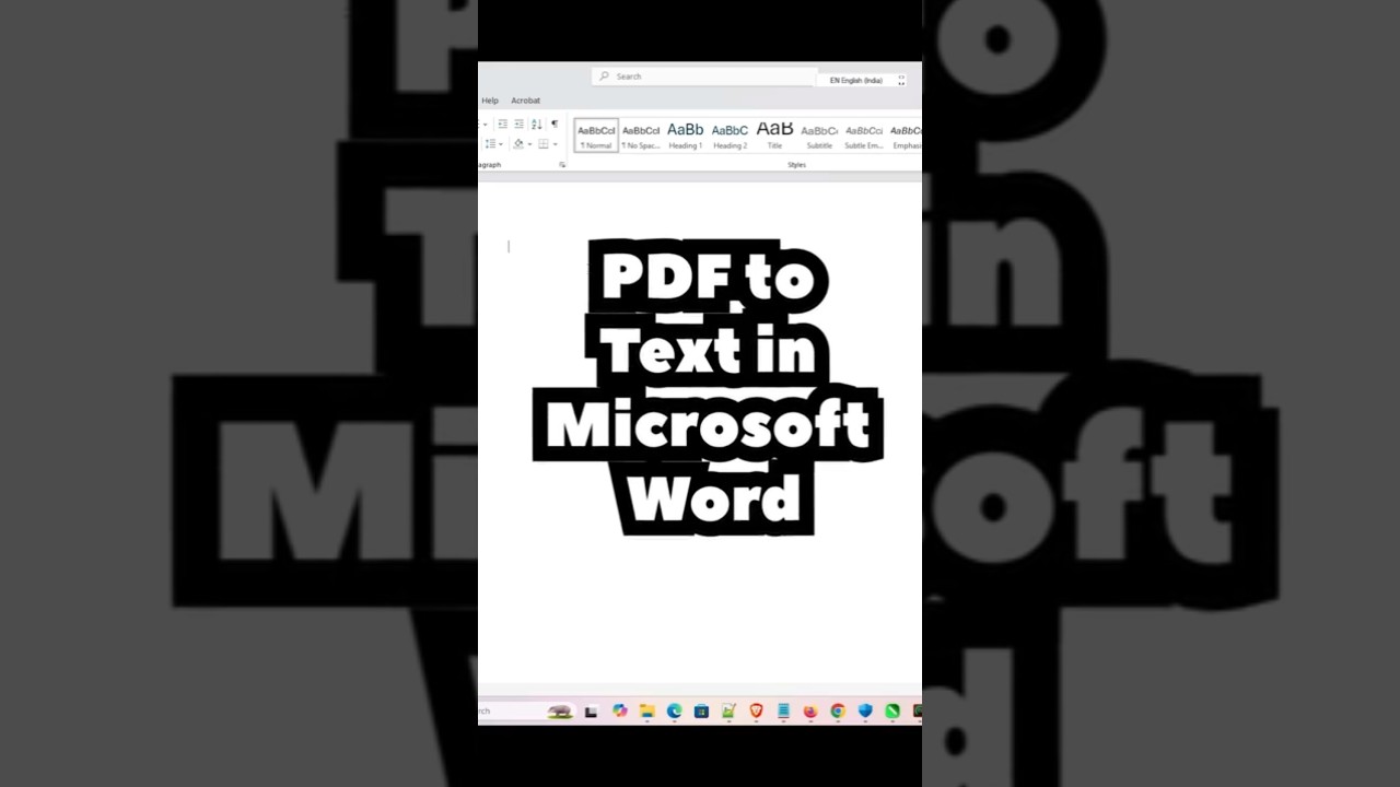 How to Change PDF to Text in Microsoft Word