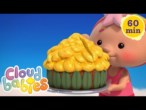 🍐  🧁 Yummy Baby Food Bedtime Stories | Cloudbabies 1 hour of full episodes | Cloudbabies Official