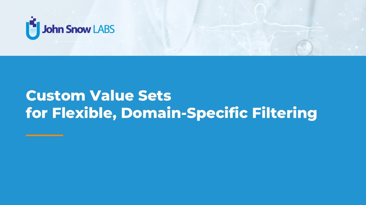 Custom Value Sets for Flexible, Domain-Specific Filtering