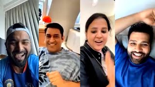 Watch MS Dhoni  And Sakshi Dhoni Joins Live Chat W