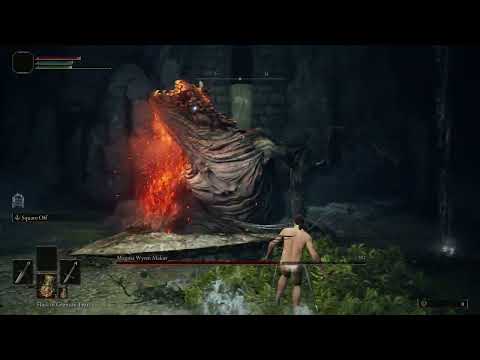Magma Wyrm Makar | Rune Level 1 No Damage No Talismans Melee only - Elden Ring