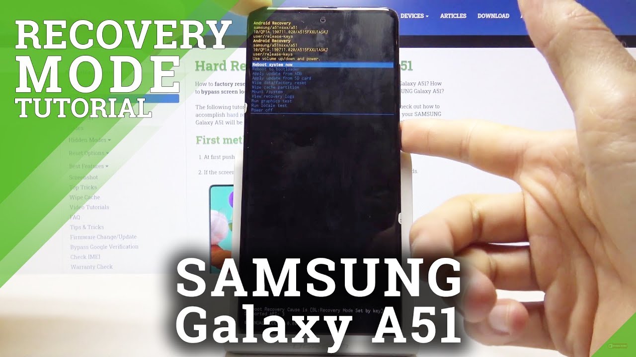 How to activate Recovery Mode in Samsung Galaxy A51 – Hidden Android Mode