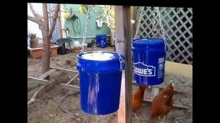 The best DIY chicken feeder - keep feed dry and safe from rodents and birds