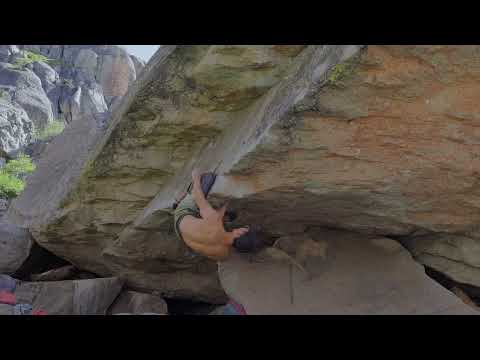 Line of Fire (V14) - Tahoe bouldering