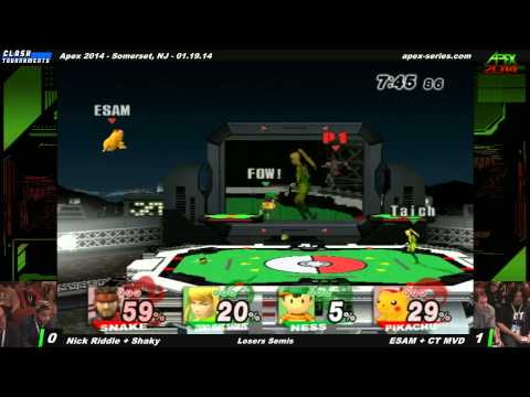 Apex 2014 - ESAM + CT MVD vs Nick Riddle + Shaky - Losers Semis - SSBB