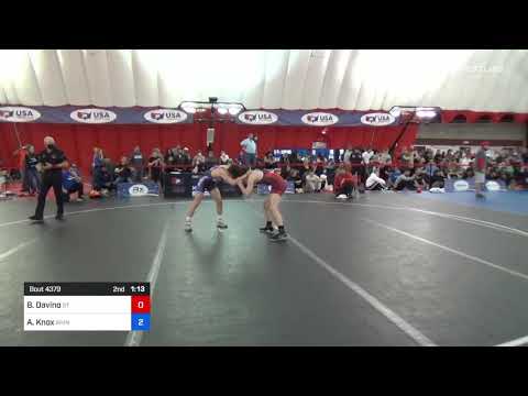 52 Kg Rr Rnd 2 - Benjamin Davino, St. Charles WC Vs Anthony Knox, Rhino Wrestling LLC